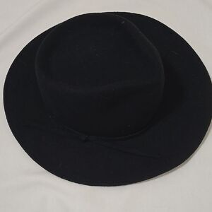 Michael Howard Black Wide-Brimmed Fedora Hat